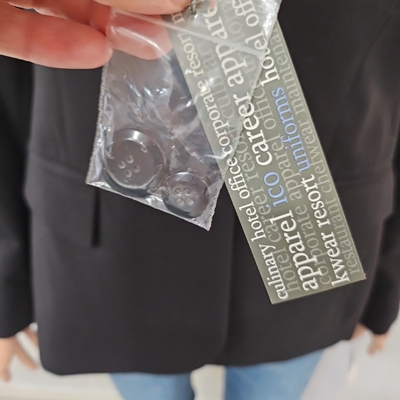 Ico Uniforms  Black Women's Suit Jacket NWT - Picture 9 of 10